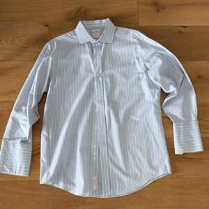 Brooks Brothers Light Blue Striped Dress Shirt
